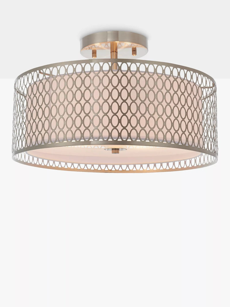 Bay Lighting Josette Deckenleuchte mit kurzem Baldachin, 43cm Durchmesser, UK-Version