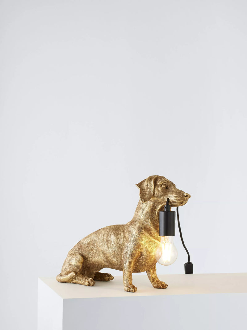 Bay Lighting Sausage Dog Gold Table Lamp - British product