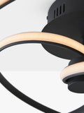 Bay Lighting ceiling light black semi flush 42W LED, UK version