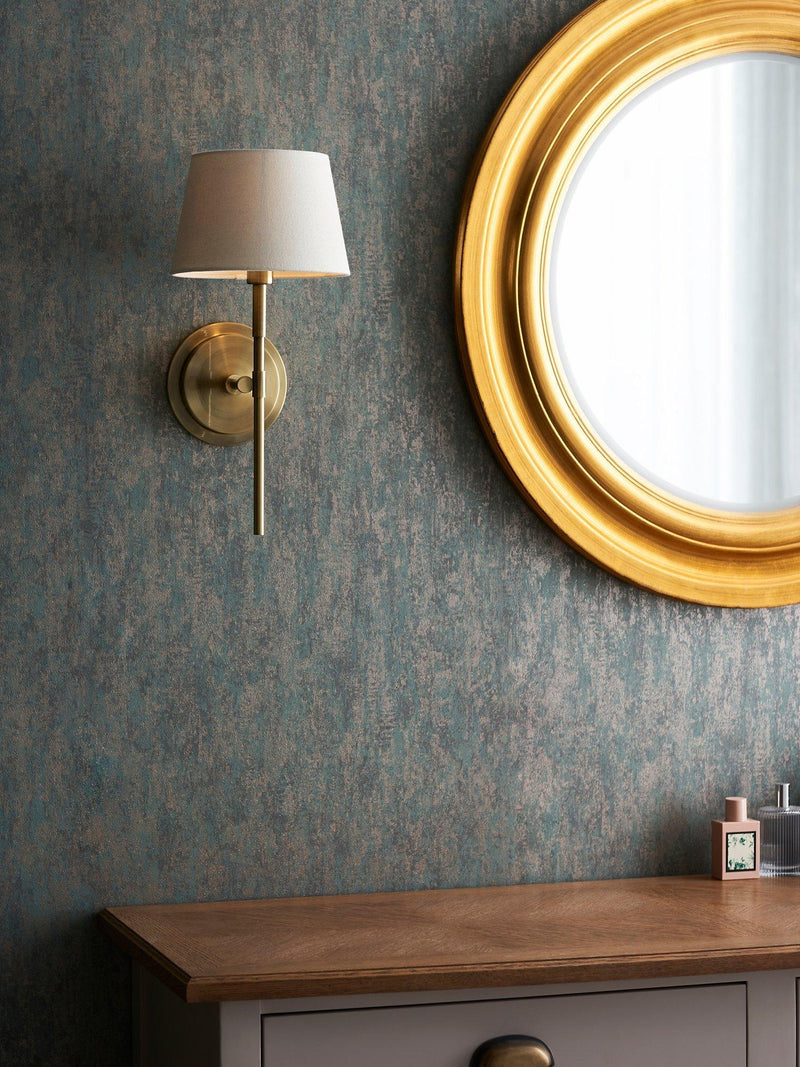 Bay Lighting Laurel wall light gold, imported from the UK