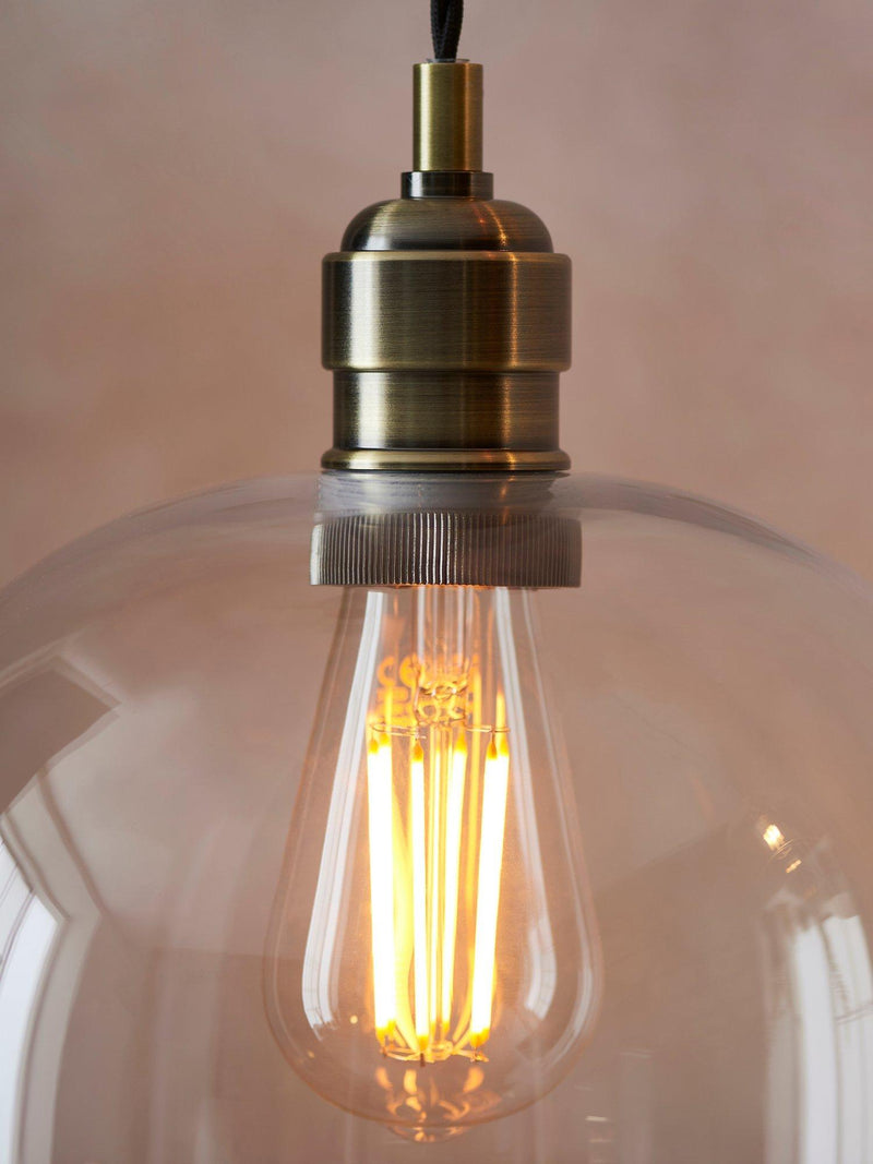 Bay Lighting Brighton pendant ceiling light in antique brass (British brand)