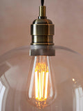 Bay Lighting Brighton pendant ceiling light in antique brass (British brand)