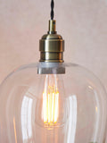 Bay Lighting Brighton pendant ceiling light antique brass, UK version