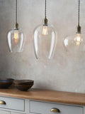 Bay Lighting Brighton pendant ceiling light antique brass, UK version