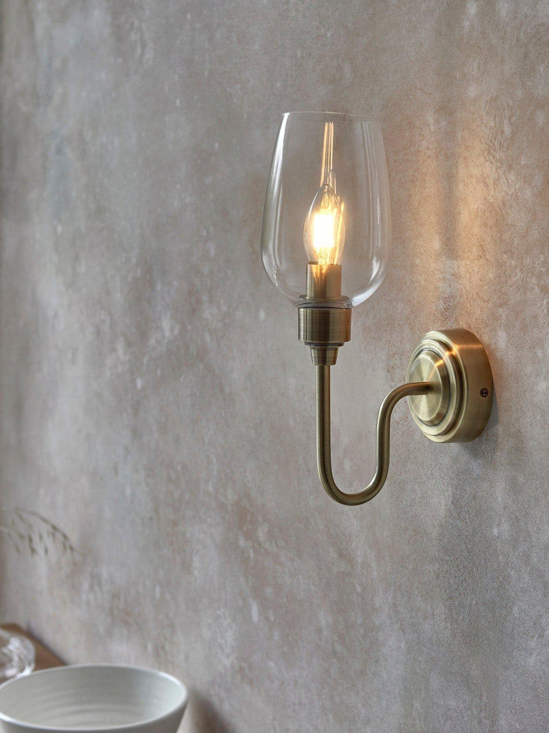 Bay Lighting Brighton Wall Light brass finish, imported from the UK