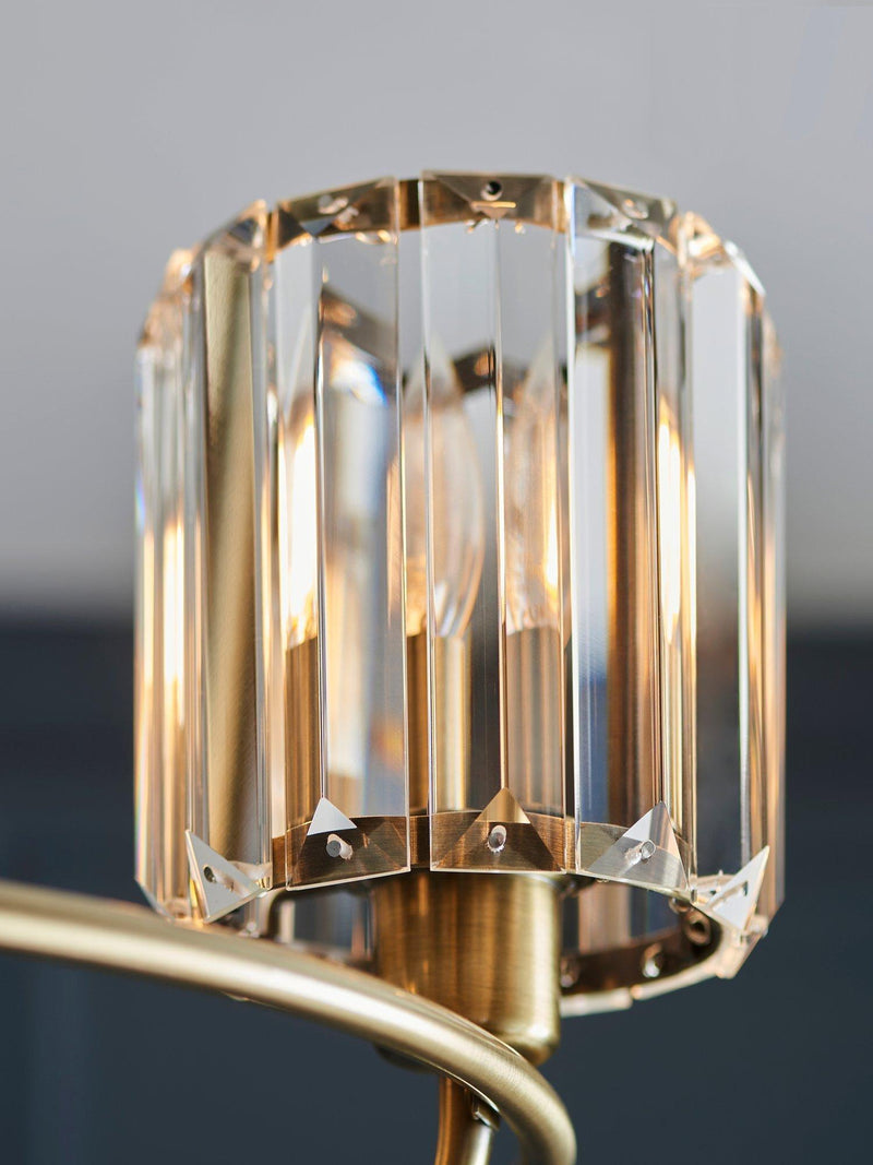 Bay Lighting Lyon 3 arm semi flush ceiling light brass (British brand)
