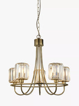 John Lewis Bay Lighting Lyon 5 Arm Ceiling Light Brass- Buy online at McGrocer