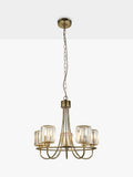 Bay Lighting Lyon 5-arm brass ceiling light - British product
