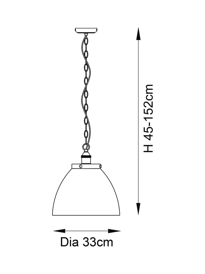 Bay Lighting Carter Grand brass pendant ceiling light, imported from the UK