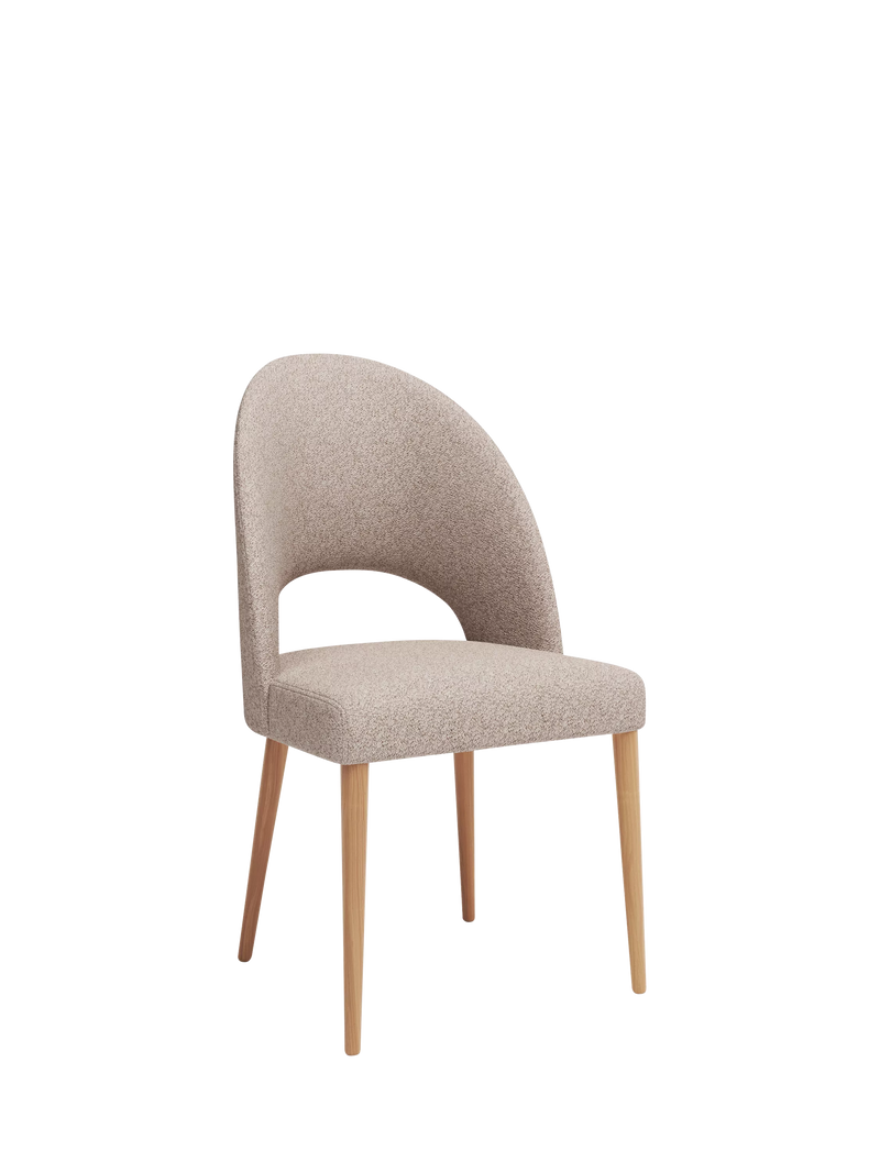 John Lewis Moritz II boucle yarn dining chair, imported from the UK