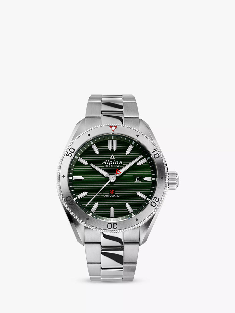 Alpina Alpiner 4 automatic watch silver bracelet 44mm, UK version