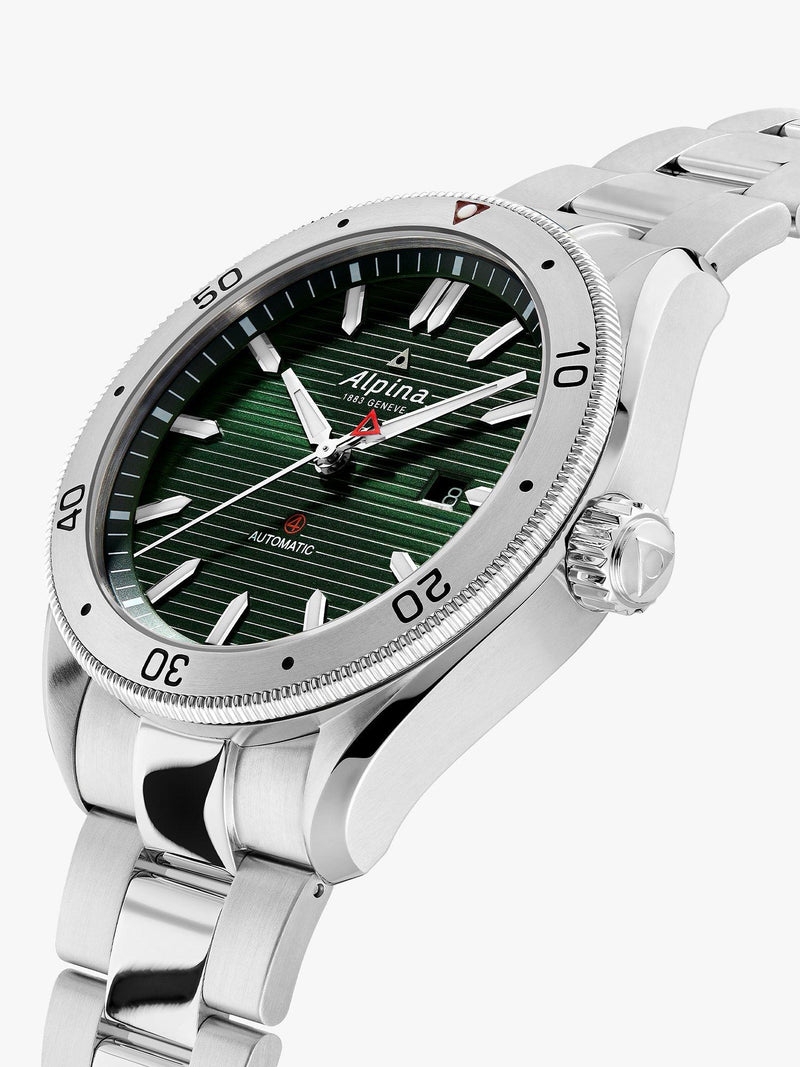 Alpina Alpiner 4 automatic watch silver bracelet 44mm, UK version