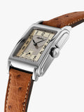 Alpina Alpiner Heritage automatic watch rectangular brown leather strap - British product