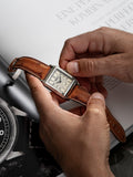 Alpina Alpiner Heritage automatic watch rectangular brown leather strap - British product