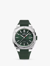 John Lewis Alpina Alpiner Extreme Automatic Silicone Strap Watch Green 44mm- Buy online at McGrocer