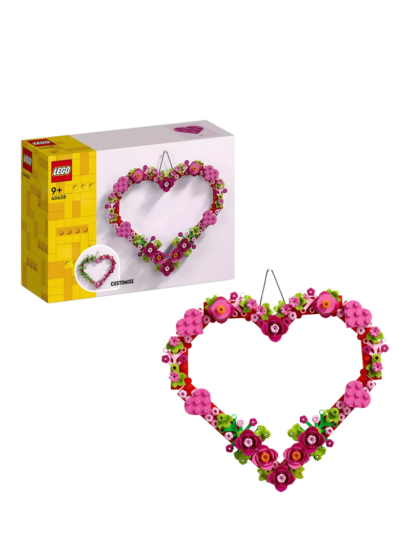LEGO Heart Ornament building toy with 254 pieces, imported from the UK