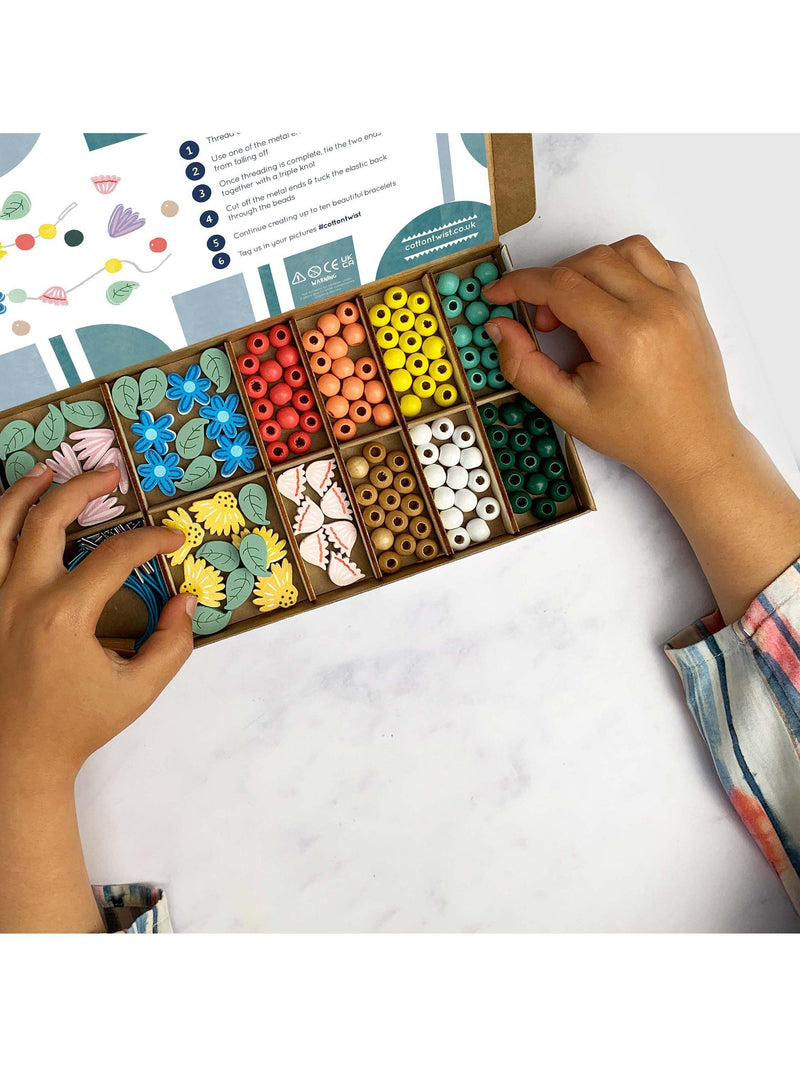 Cotton Twist wildflower bracelet craft kit - British product