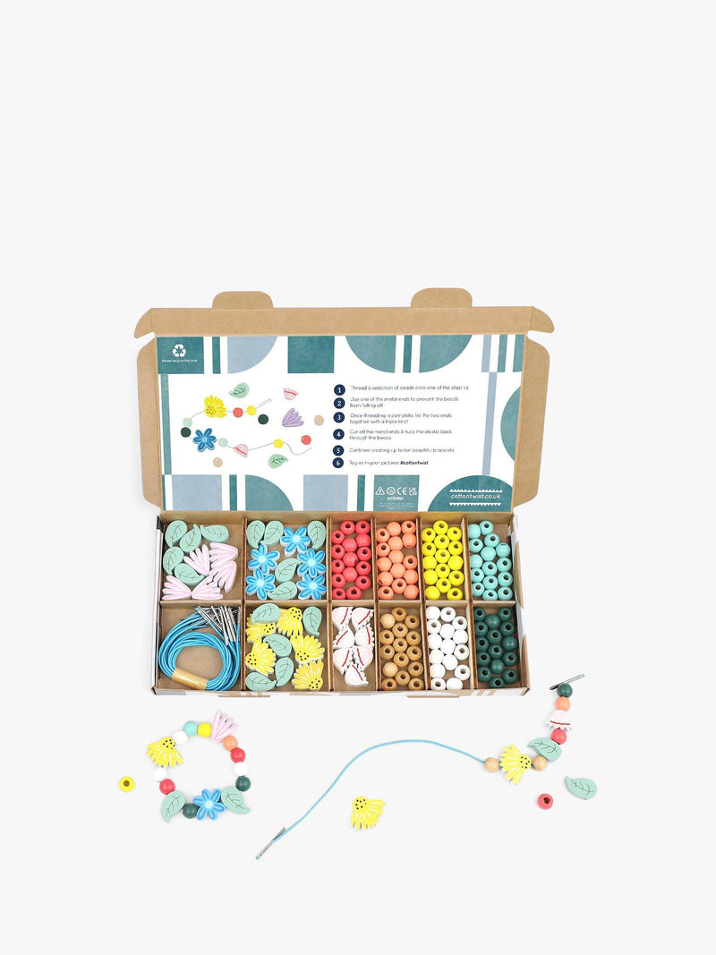 Cotton Twist wildflower bracelet craft kit - British product