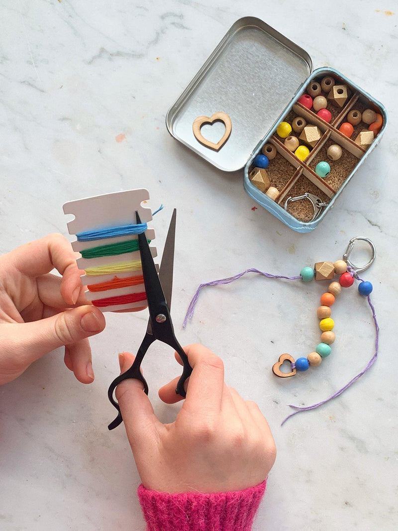 Cotton Twist tassel keyring craft kit (British brand)