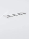 John Lewis Opus double towel rail 45cm silver, imported from the UK