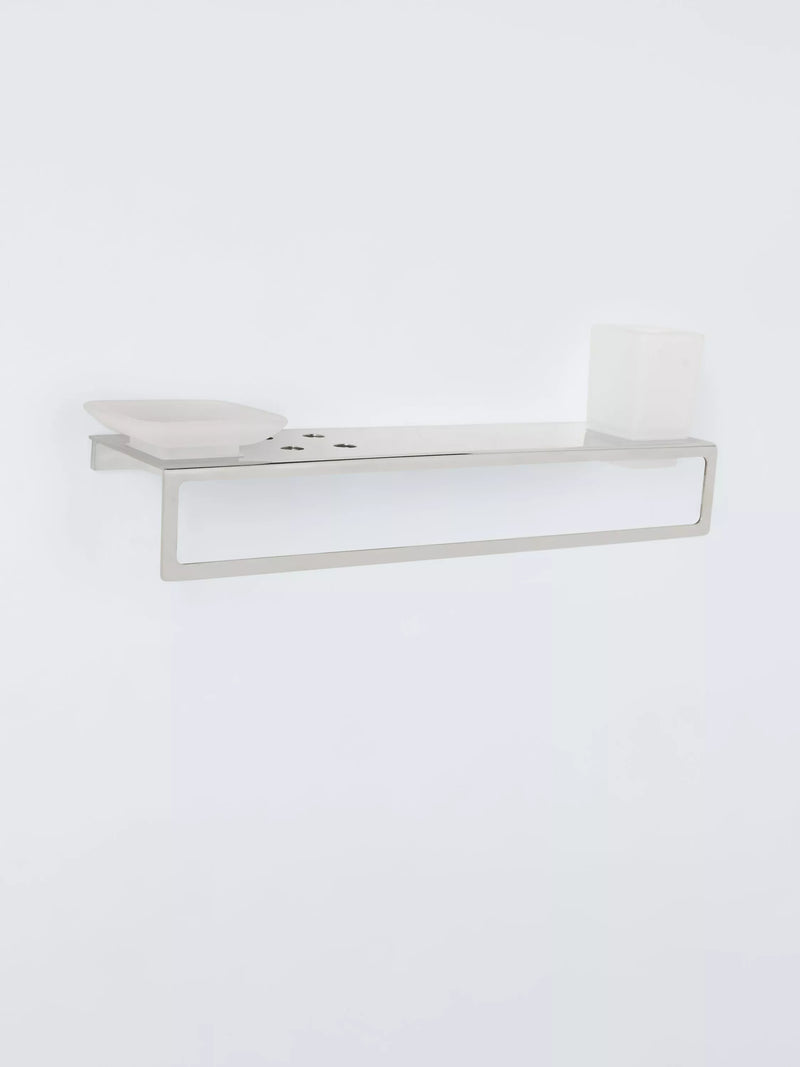 John Lewis Modernist shelf unit silver finish (British brand)