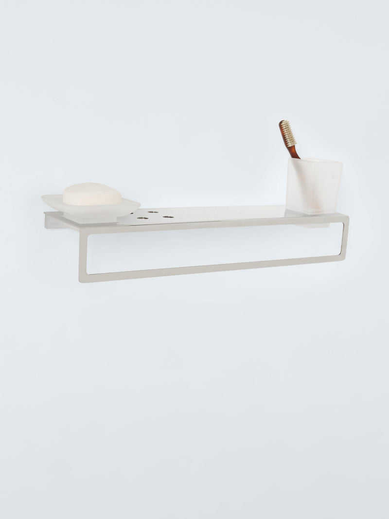 John Lewis Modernist shelf unit silver finish (British brand)