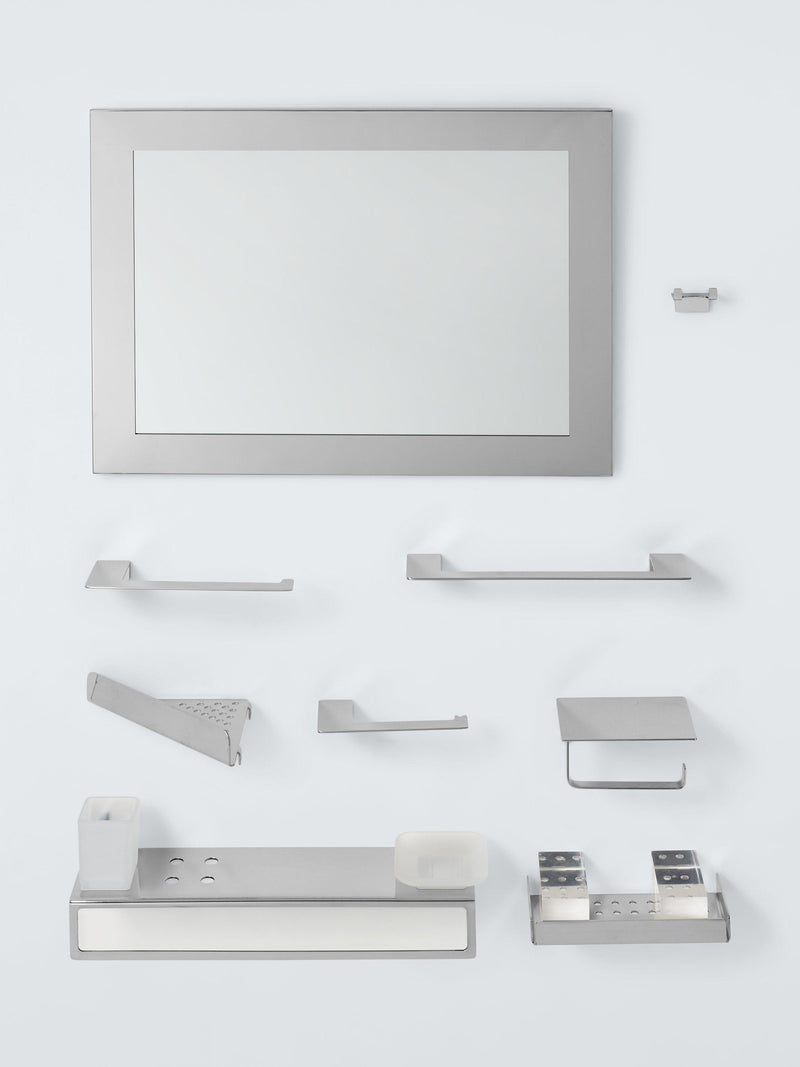 John Lewis Modernist shelf unit silver finish (British brand)