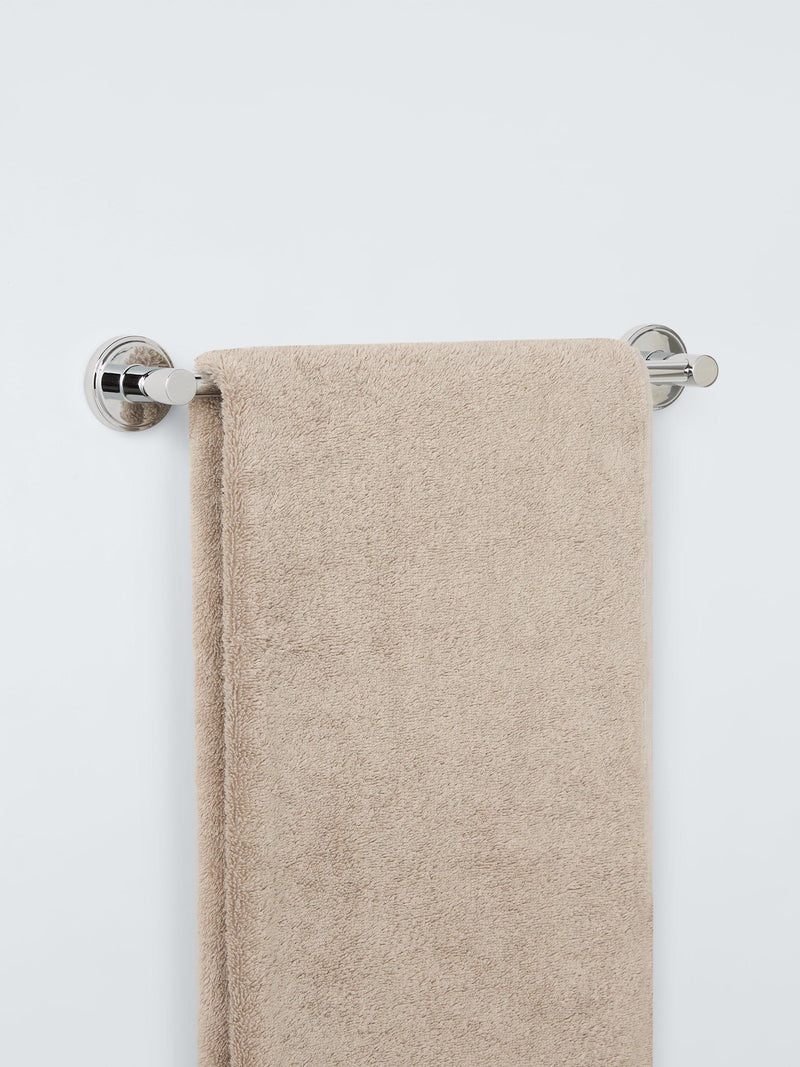 John Lewis Orbit single towel rail 32cm chrome effect - British product