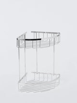 John Lewis John Lewis Opus Double Shower Basket, Silver- Buy online at McGrocer