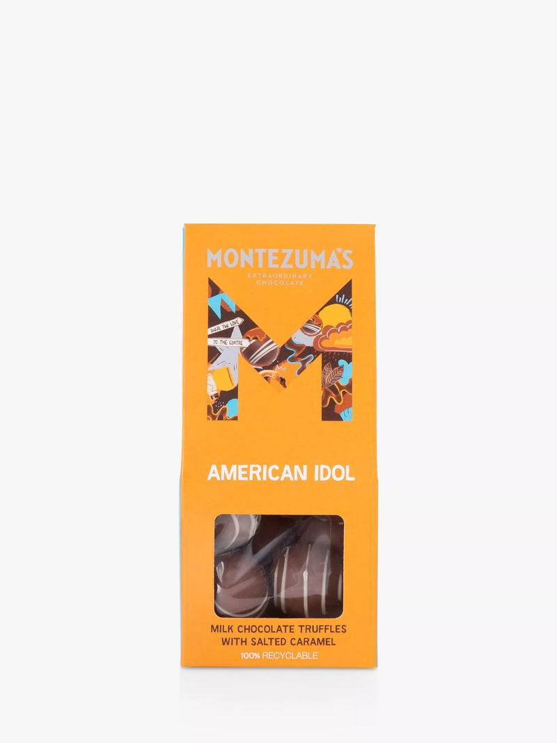 Montezuma's salted caramel milk chocolate truffles 120g, imported from the UK