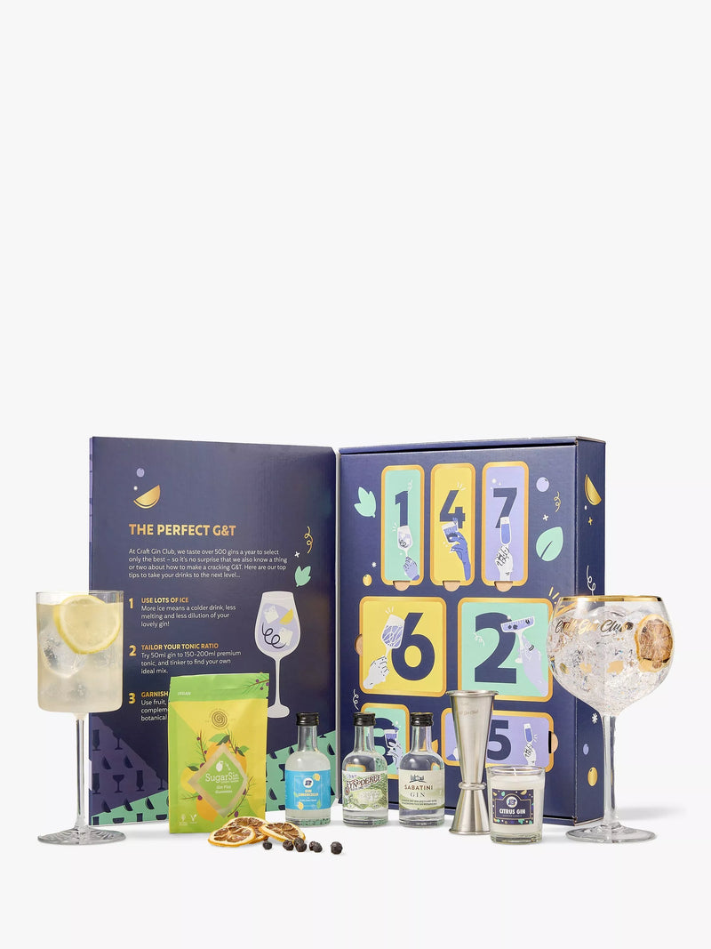 Craft Gin Club gin-themed countdown gift set - British product
