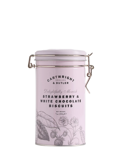John Lewis Cartwright & Butler Strawberry & White Chocolate Biscuits, 200g- Buy online at McGrocer