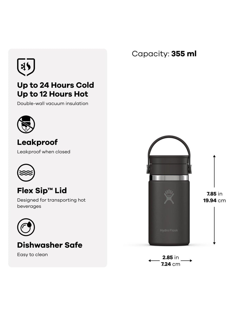 Hydro Flask travel mug wide mouth 355ml, UK version