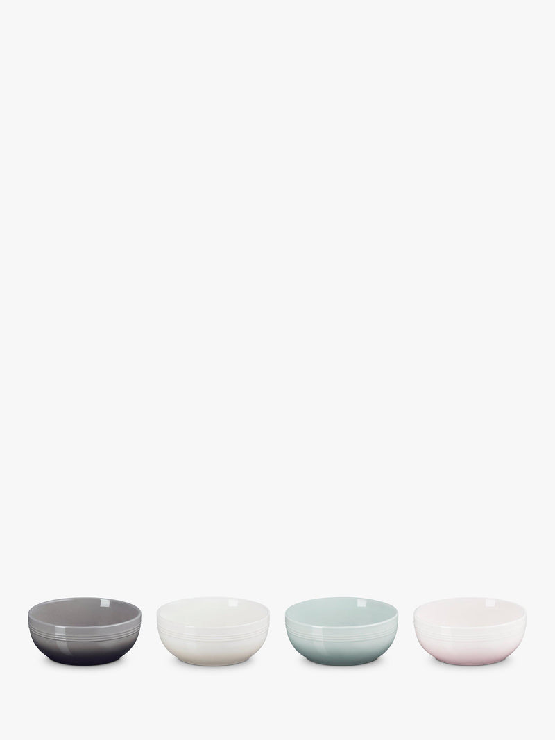 Stoneware Cereal Bowl Set of 4, 16cm, Assorted Colors