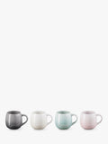 Le Creuset stoneware mugs in assorted colours, 320ml set of 4, UK version