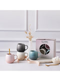 Le Creuset stoneware mugs in assorted colours, 320ml set of 4, UK version
