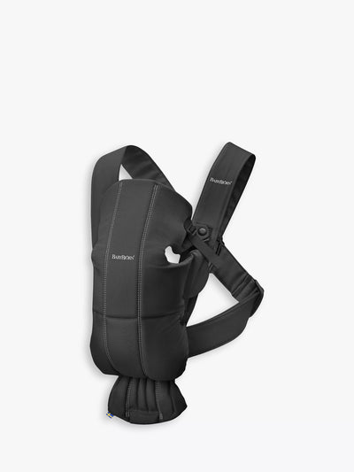 John Lewis Mini Woven Baby Carrier in Black for Newborns to 1 Year- Buy online at McGrocer