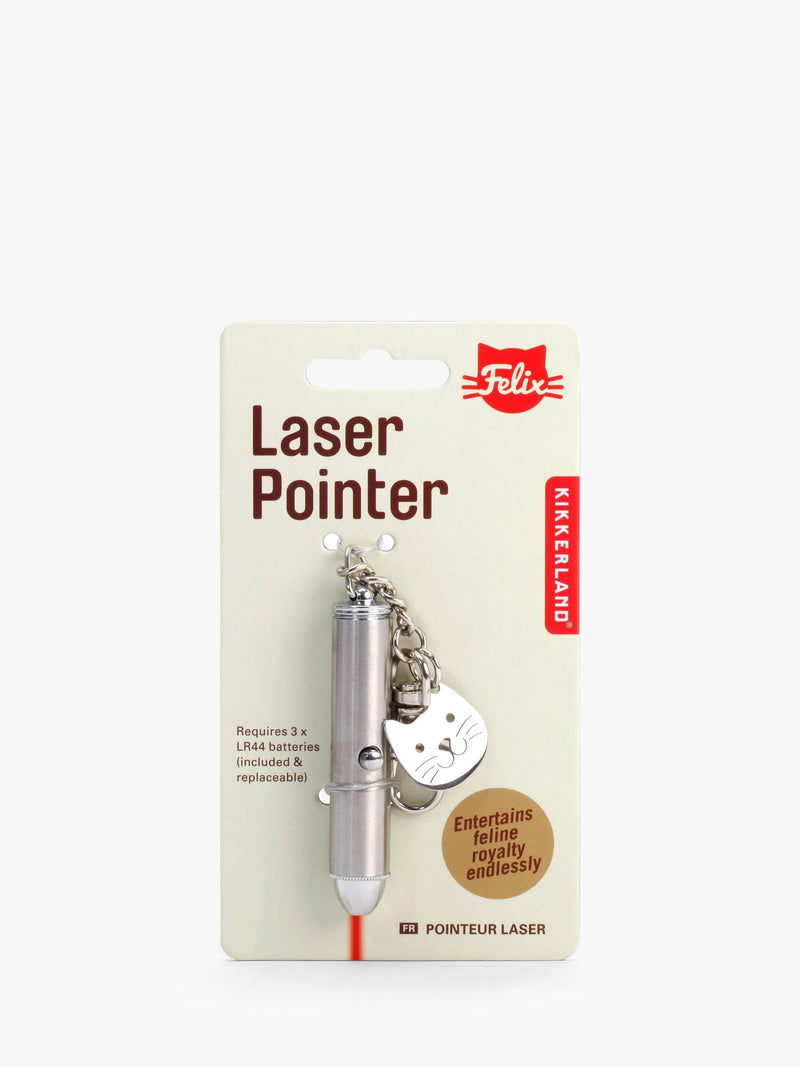 Kikkerland stainless steel cat laser pointer, UK version