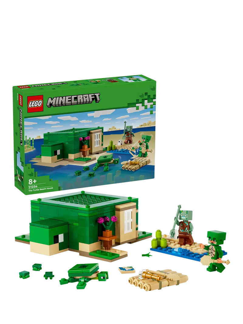 LEGO Minecraft Turtle Beach House 234 Pieces , imported from the UK