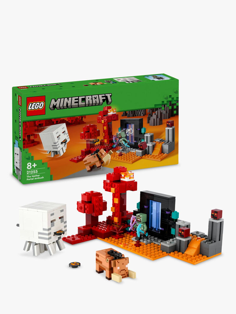 LEGO Minecraft Nether Portal Ambush set, imported from the UK