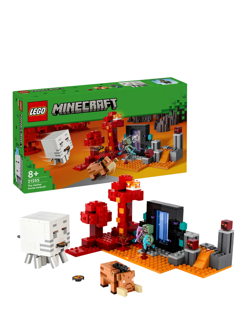 LEGO Minecraft Nether Portal Ambush set, imported from the UK