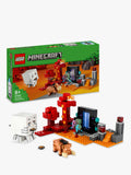LEGO Minecraft Nether Portal Ambush set, imported from the UK