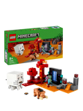 LEGO Minecraft Nether Portal Ambush set, imported from the UK