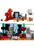 LEGO Minecraft Nether Portal Ambush set, imported from the UK