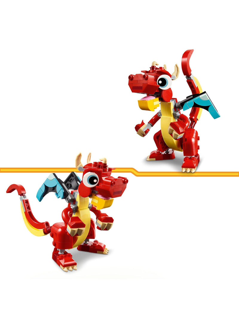 LEGO Creator Red Dragon building set 149 pieces, imported from the UK