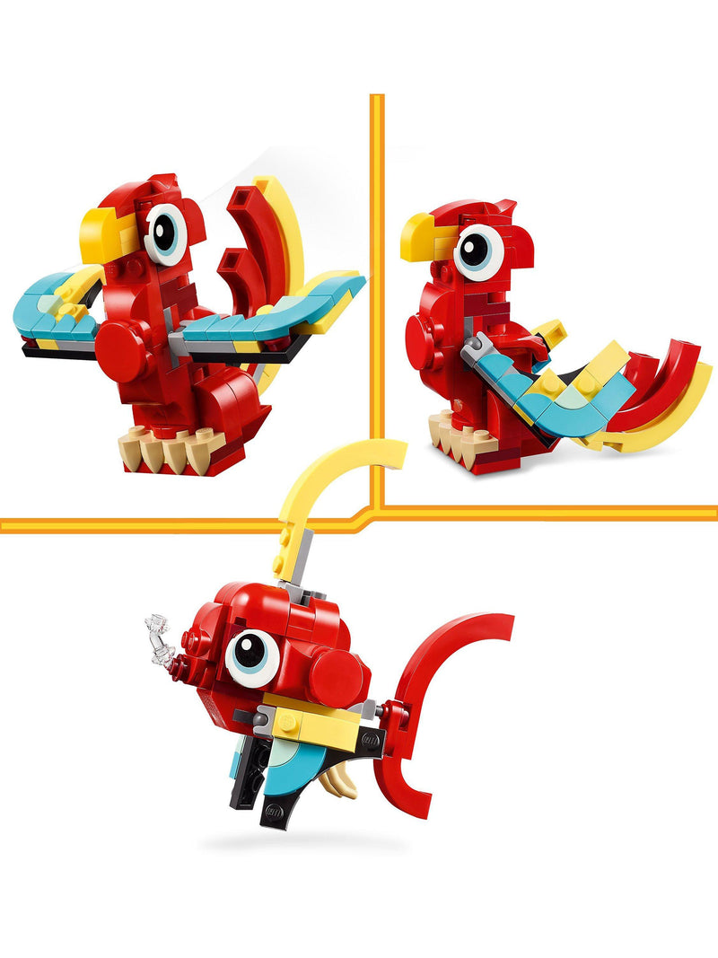 LEGO Creator Red Dragon building set 149 pieces, imported from the UK