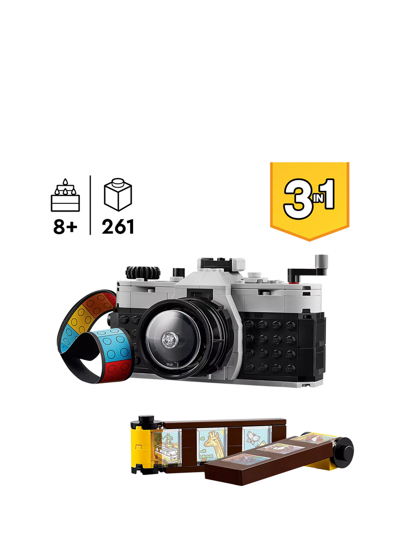 LEGO Creator 3in1 Retro Camera toy 261 pieces - British product