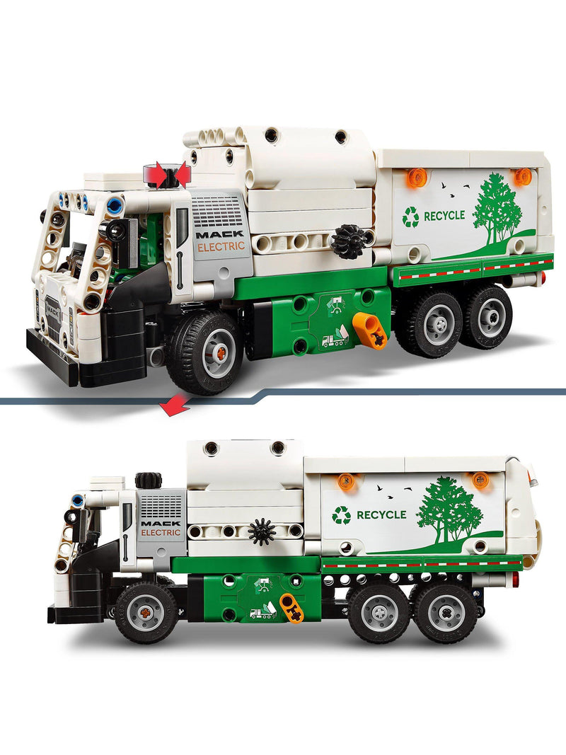 LEGO Technic Mack LR Electric garbage truck toy - British product