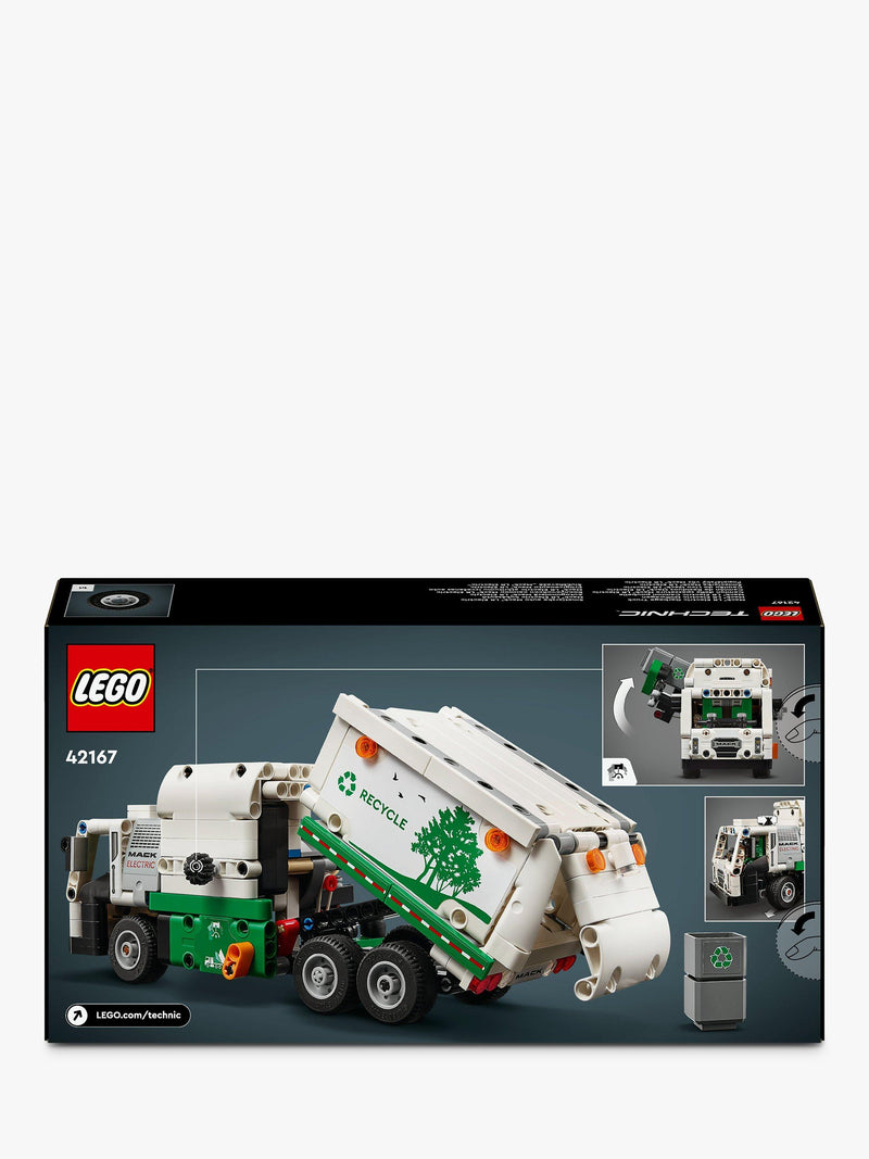LEGO Technic Mack LR Electric garbage truck toy - British product