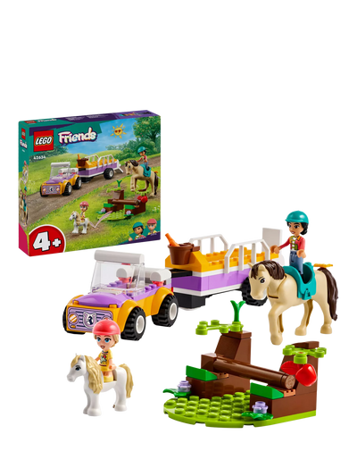 John Lewis LEGO Friends Horse and Pony Trailer Building Set 105 Pieces- Buy online at McGrocer